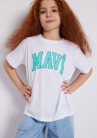 MAVİ ÇOCUK MAVİ LOGO TİŞÖRT Beyaz 7610109-620