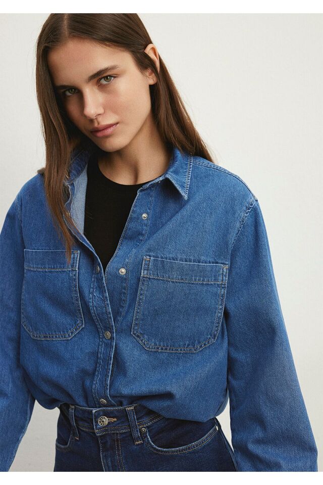 MAVİ KADIN ALESTA Dark Brushed Classic Denim 1210780-87096