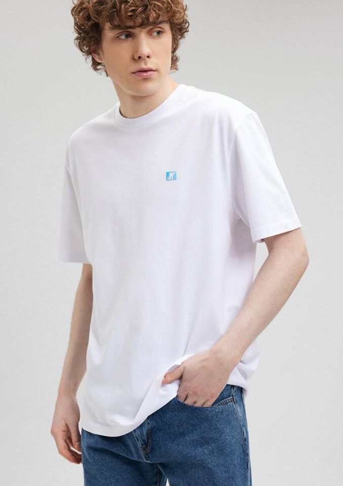 MAVİ ERKEK KISA KOL TİŞÖRT Beyaz 0612190-620