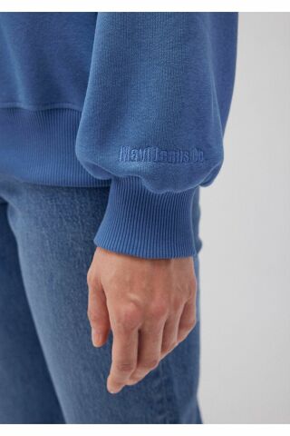 MAVİ KADIN BİSİKLET YAKA SWEATSHIRT Parlak Mavi 1610198-70885