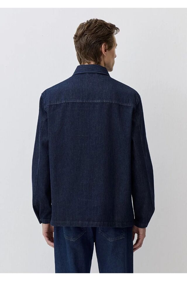 MAVİ ERKEK ÇİFT CEP GÖMLEK DARK INDIGO 0211651-85481