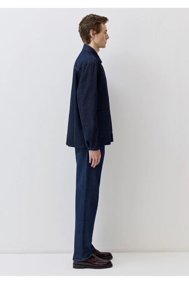 MAVİ ERKEK ÇİFT CEP GÖMLEK DARK INDIGO 0211651-85481