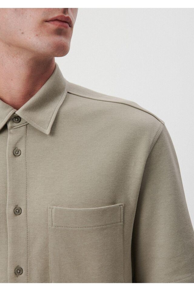 MAVİ ERKEK KISA KOL GÖMLEK Elephant Skin 0210716-70352