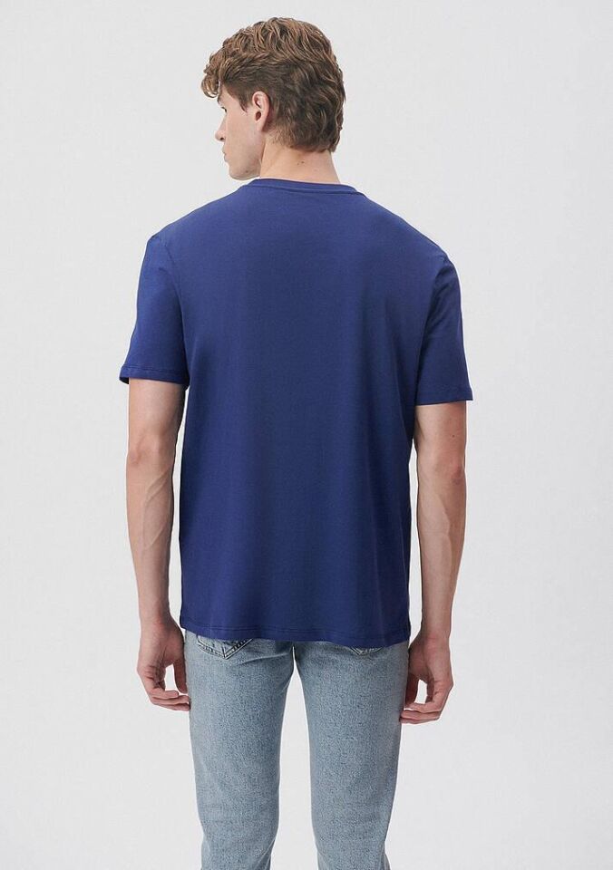 MAVİ ERKEK MAVİ LOGO TİŞÖRT Koyu Saks Mavi 0611711-70722