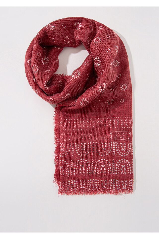 MAVİ KADIN ŞAL Çin Kırmızısı 198884-35686