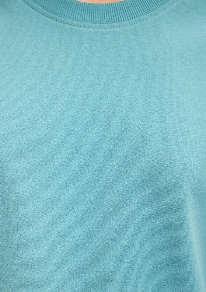 MAVİ KADIN KISA KOL CROP TİŞÖRT Bristol Blue 1611644-71823