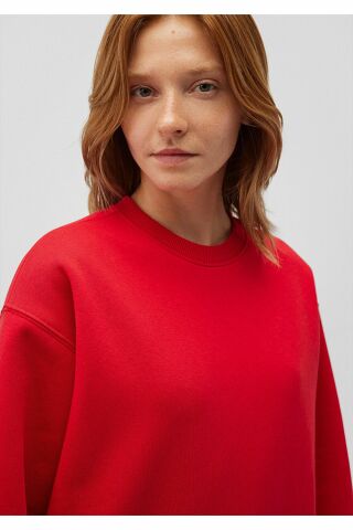 MAVİ KADIN BİSİKLET YAKA SWEATSHIRT Parlak Kırmızı 1610198-80791