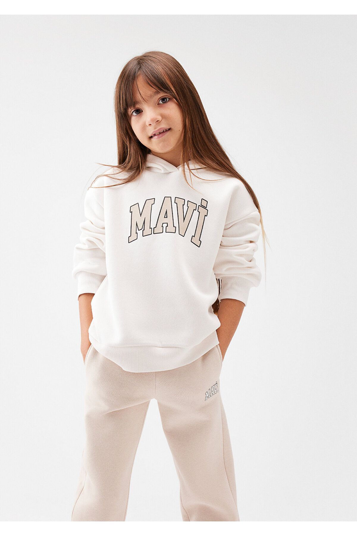 MAVİ ÇOCUK MAVİ LOGO SWEATSHIRT Kırık Beyaz 7610035-81964