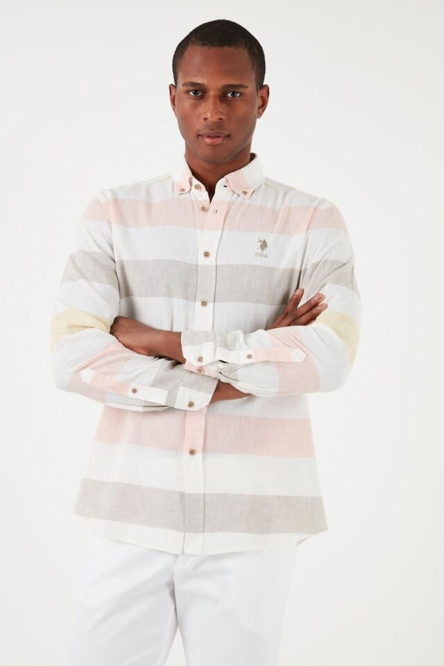 U.S. POLO ASSN. ERKEK DOKUMA GOMLEK G081SZ004-000-1837589