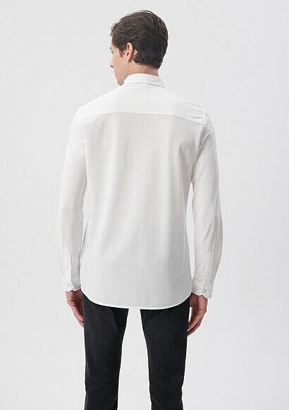 MAVİ ERKEK UZUN KOL GÖMLEK  Beyaz 0210294-620