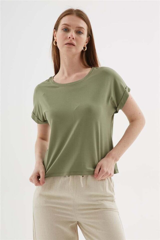 FASHION FRIENDS KADIN BİSİKLET YAKA BLUZ 25Y0519K1