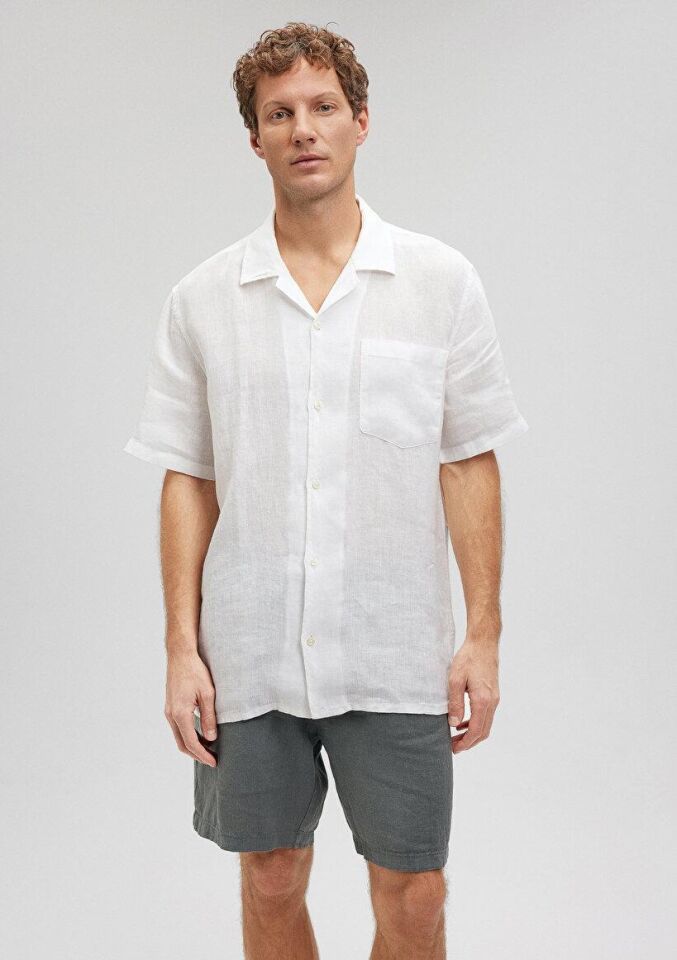 MAVİ ERKEK KISA KOL GÖMLEK Beyaz 0210830-620