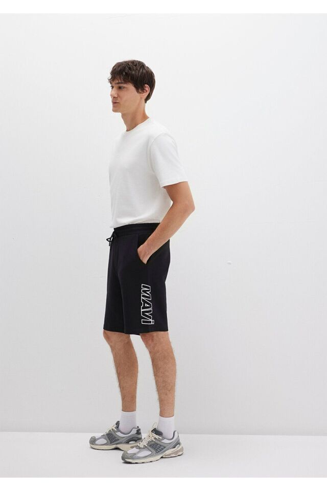 MAVİ ERKEK MAVİ BASKILI ŞORT  Siyah 0410225-900