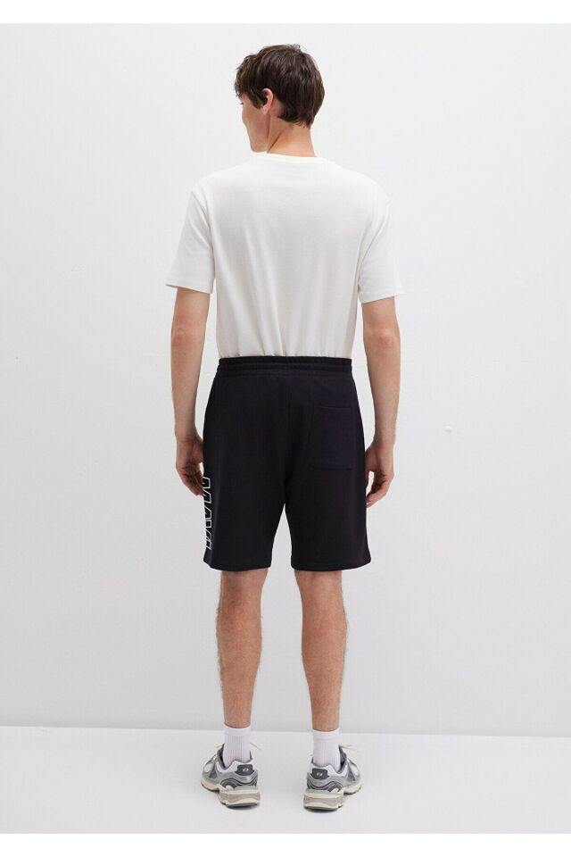 MAVİ ERKEK MAVİ BASKILI ŞORT  Siyah 0410225-900