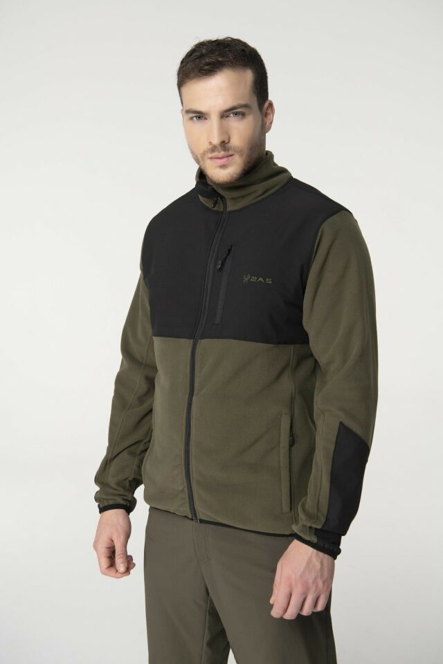 2AS PANA TAM FERMUARLI PARÇALI ERKEK POLAR SWEATSHİRT 2ASPNA1105