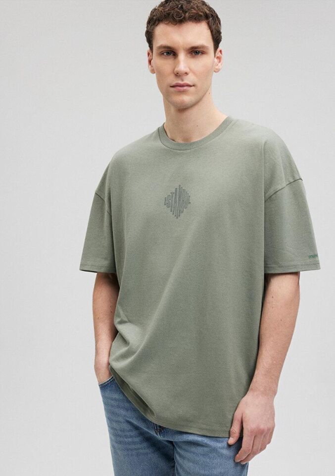 MAVİ ERKEK ISTANBUL BASKILI TİŞÖRT Açık Haki 0611882-80692