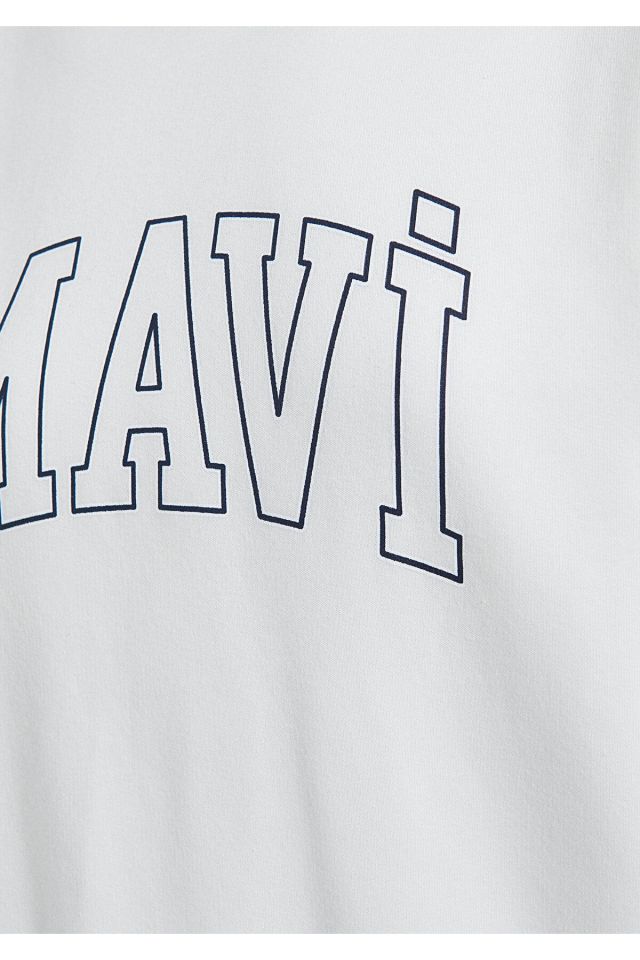 MAVİ KADIN MAVI LOGO SWEATSHIRT Kırık Beyaz 1611192-70057