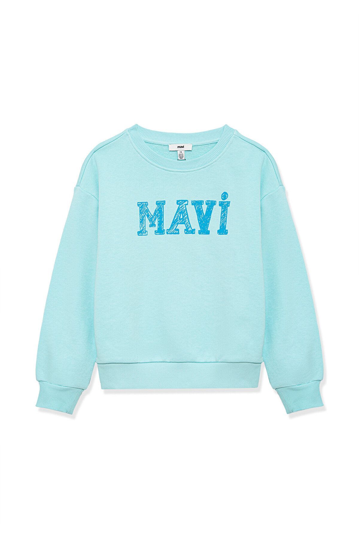 MAVİ ÇOCUK MAVİ LOGO BASKILI SWEATSHIRT  Plume 7S10037-70798