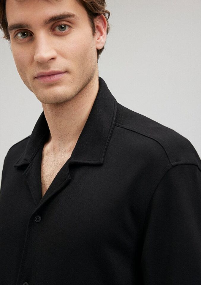 MAVİ ERKEK KISA KOL GÖMLEK Siyah 0210874-900