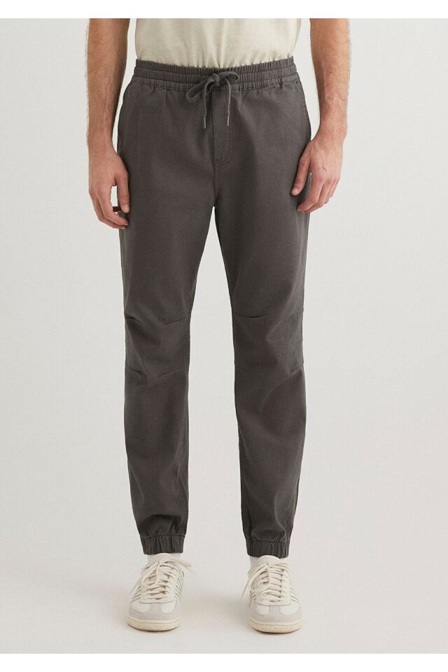 MAVİ ERKEK BELİ LASTİKLİ PANTOLON Koyu Gölge Gri 000169-70088