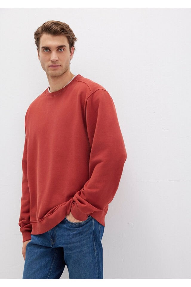 MAVİ ERKEK BİSİKLET YAKA SWEATSHIRT  Barn Red 0S10482-70457