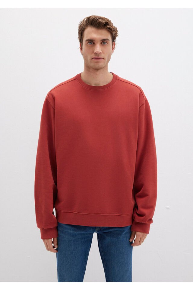 MAVİ ERKEK BİSİKLET YAKA SWEATSHIRT  Barn Red 0S10482-70457