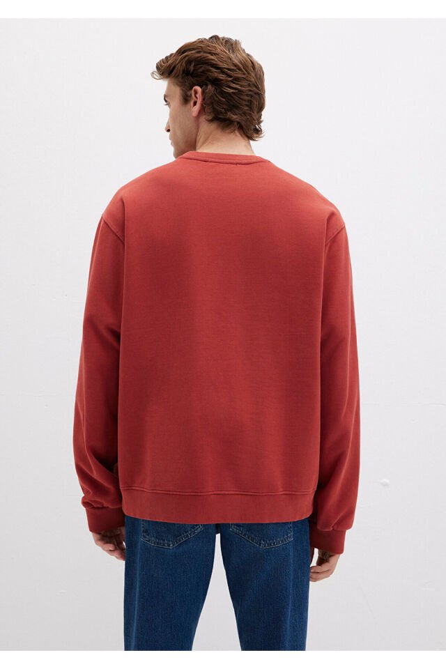 MAVİ ERKEK BİSİKLET YAKA SWEATSHIRT  Barn Red 0S10482-70457