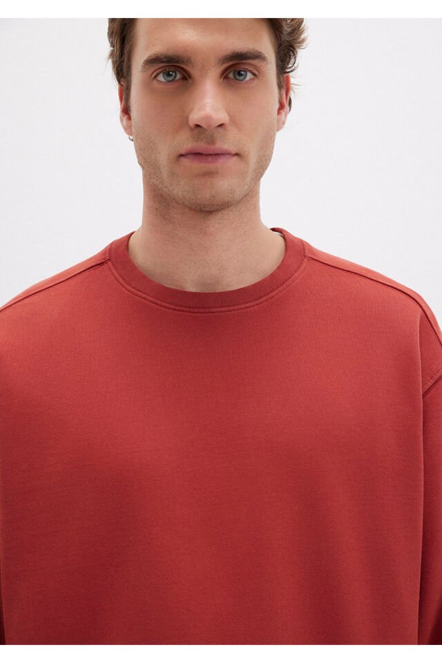 MAVİ ERKEK BİSİKLET YAKA SWEATSHIRT  Barn Red 0S10482-70457