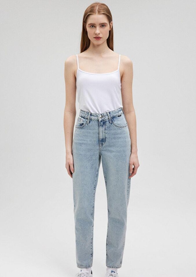 MAVİ KADIN ASKILI BASIC  Beyaz 1612378-620