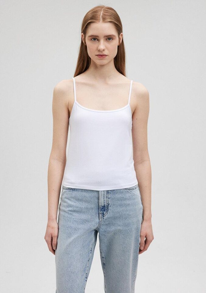 MAVİ KADIN ASKILI BASIC  Beyaz 1612378-620