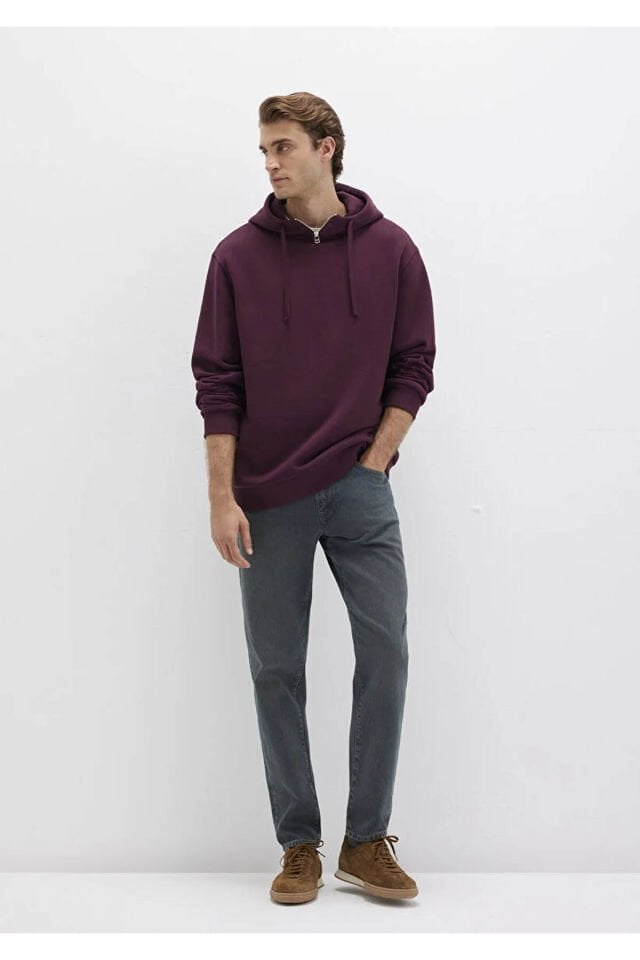 MAVİ ERKEK KAPÜŞONLU SWEATSHIRT Şarap Bordo 0S10473-70434
