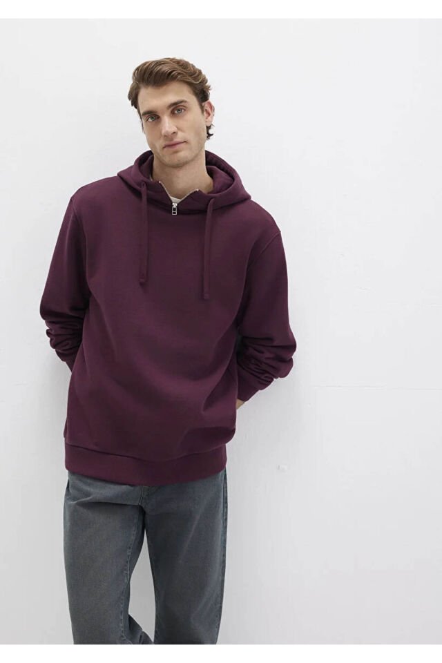 MAVİ ERKEK KAPÜŞONLU SWEATSHIRT Şarap Bordo 0S10473-70434