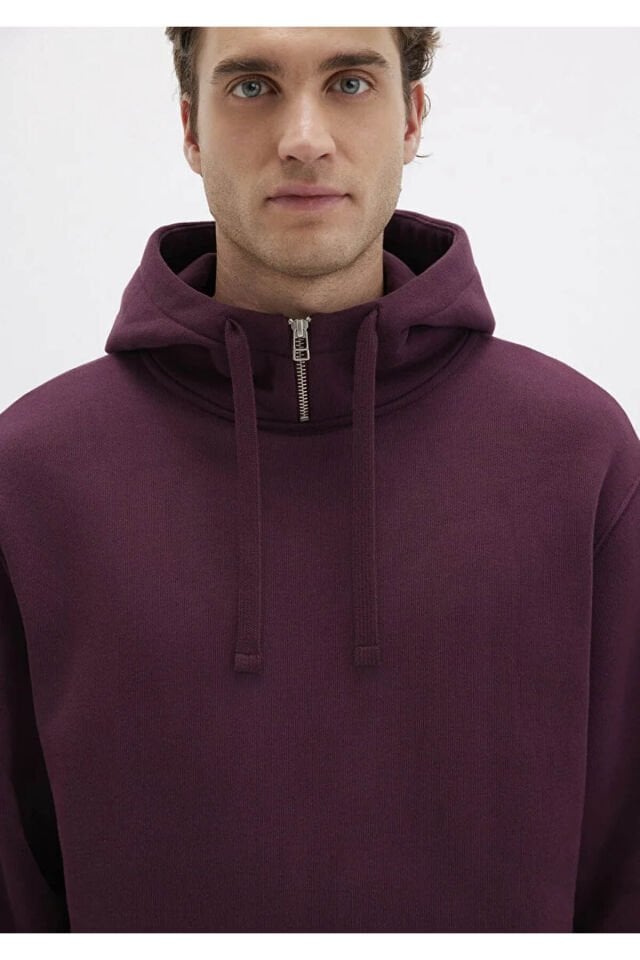 MAVİ ERKEK KAPÜŞONLU SWEATSHIRT Şarap Bordo 0S10473-70434