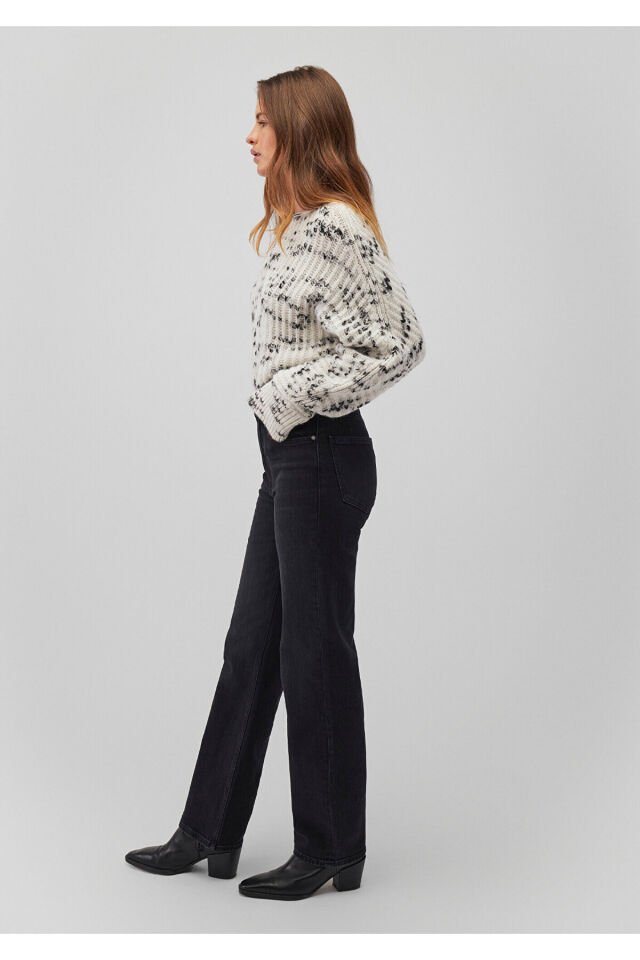 MAVİ KADIN BİSİKLET YAKA KAZAK Kırık Beyaz 1710566-70057