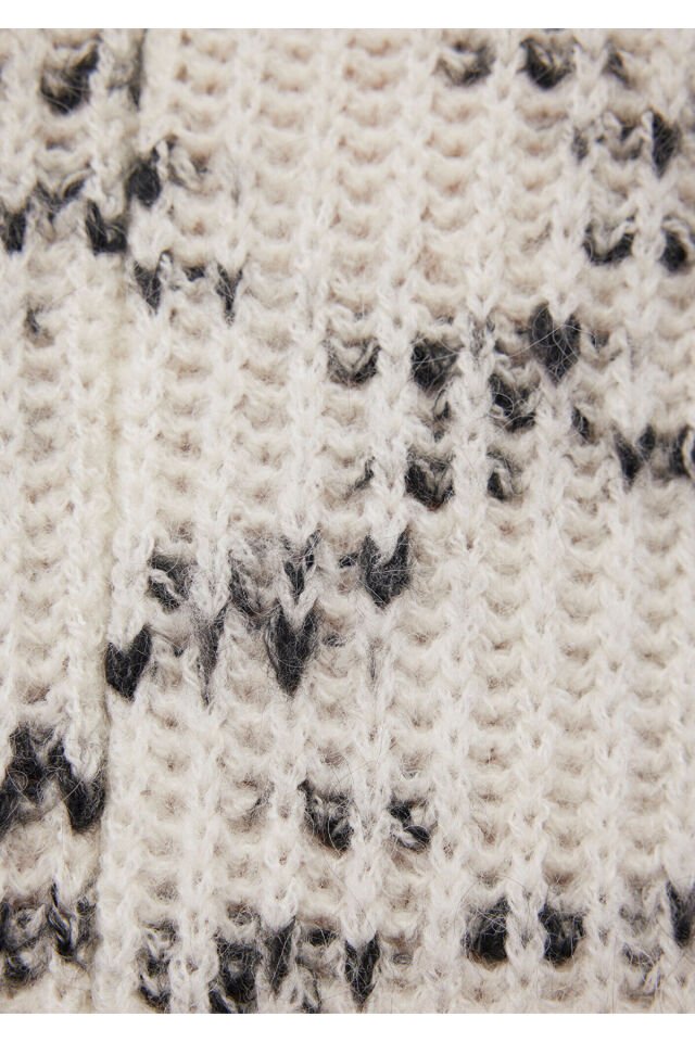 MAVİ KADIN BİSİKLET YAKA KAZAK Kırık Beyaz 1710566-70057