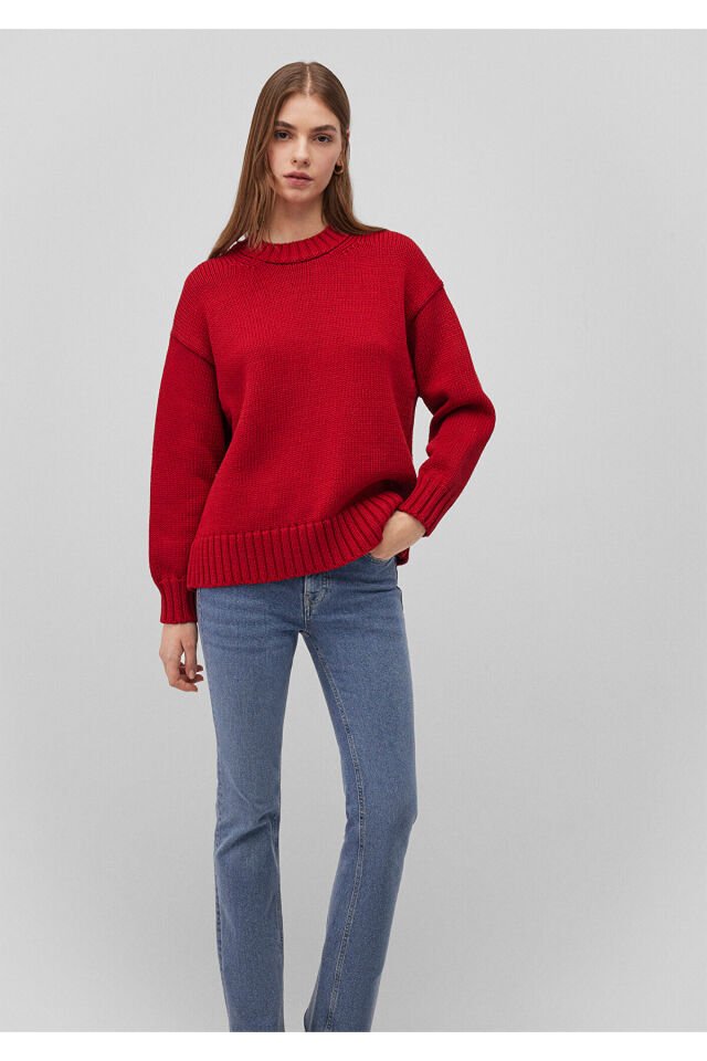 MAVİ KADIN BISIKLET YAKA KAZAK Emboldened 1710516-88609