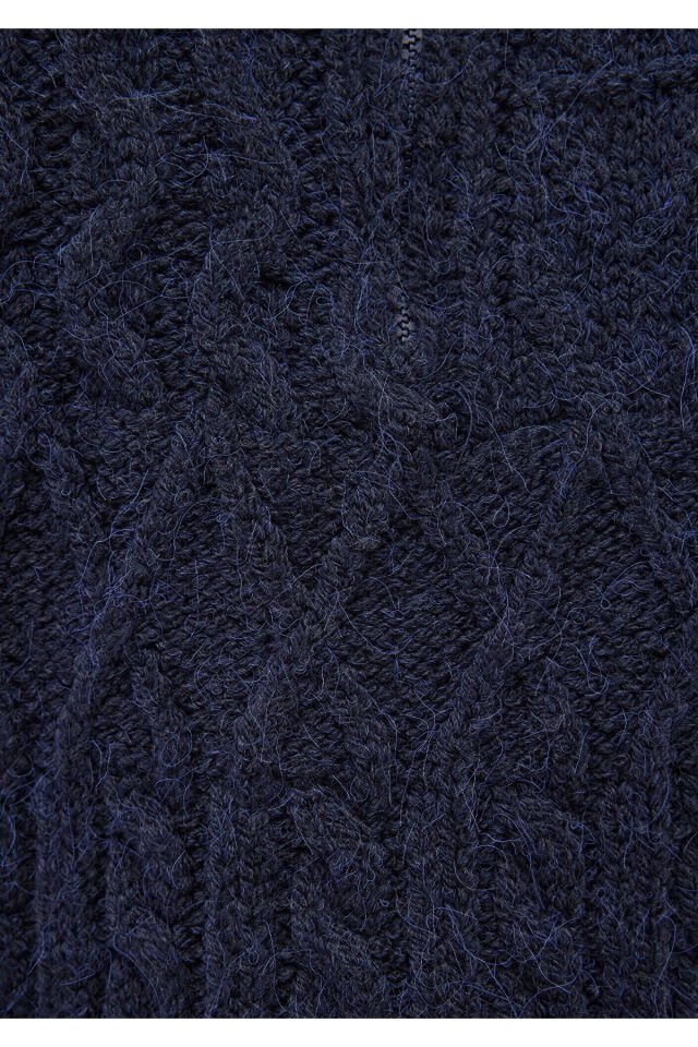 MAVİ KADIN YARIM FERMUARLI KAZAK dress blues 1710578-82454