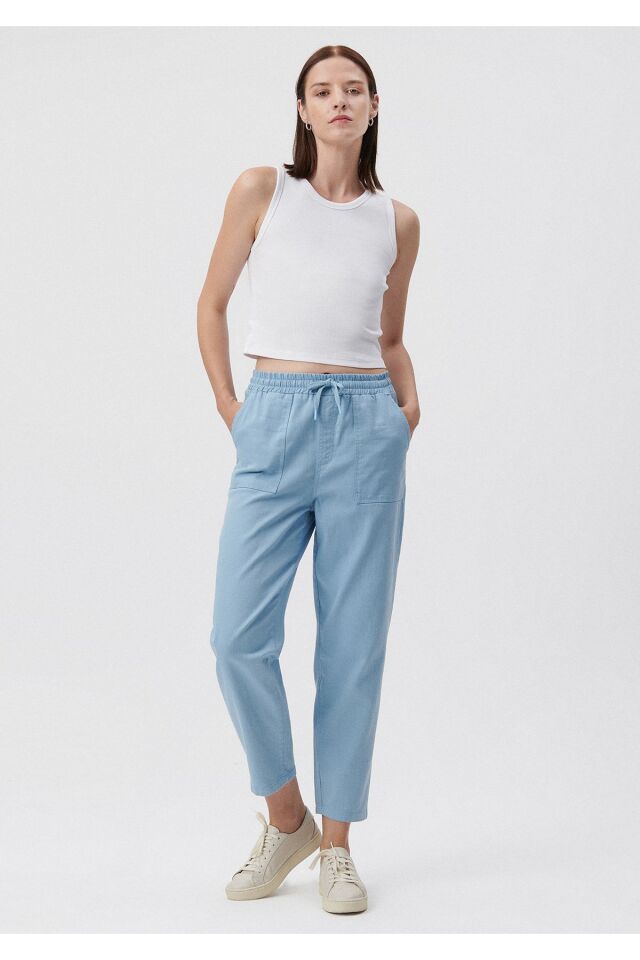 MAVİ KADIN KADIN DOKUMA PANTOLON Koyu Gri 1010397-35170