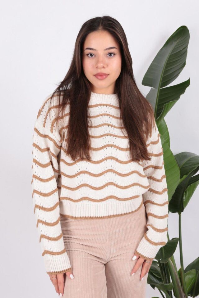 FASHION FRIENDS KADIN AJURLU KAZAK 24K0376K1