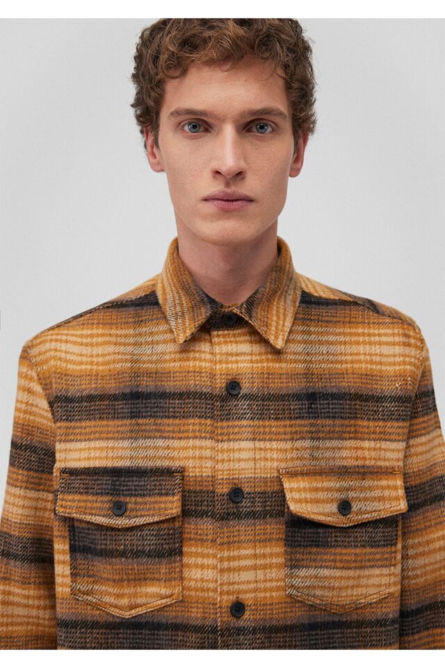 MAVİ ERKEK KARELİ GÖMLEK Rafia Check 0211308-88673