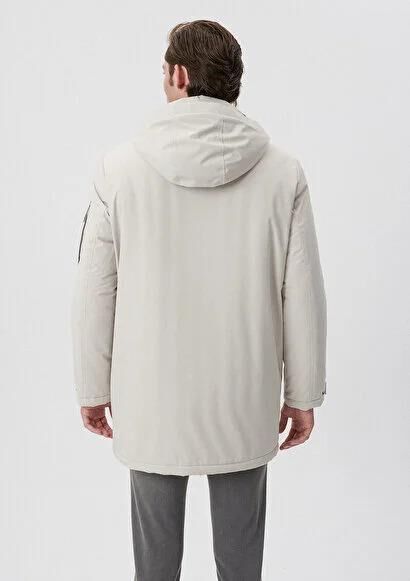 MAVİ ERKEK KAPÜŞONLU PARKA  Ay Taşı Beji 0110124-70144