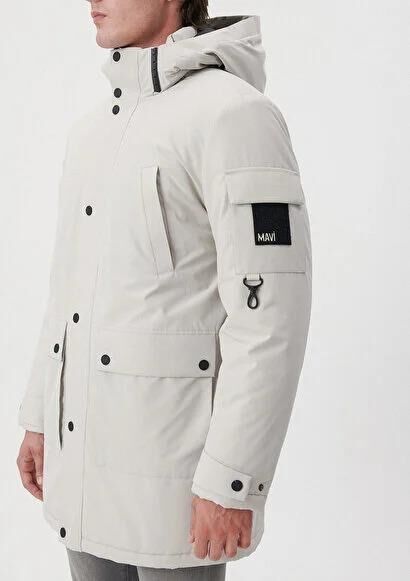 MAVİ ERKEK KAPÜŞONLU PARKA  Ay Taşı Beji 0110124-70144