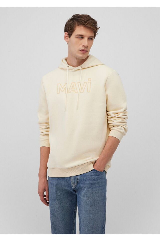 MAVİ ERKEK MAVİ BASKILI SWEATSHIRT Açık Bej 0610941-70055