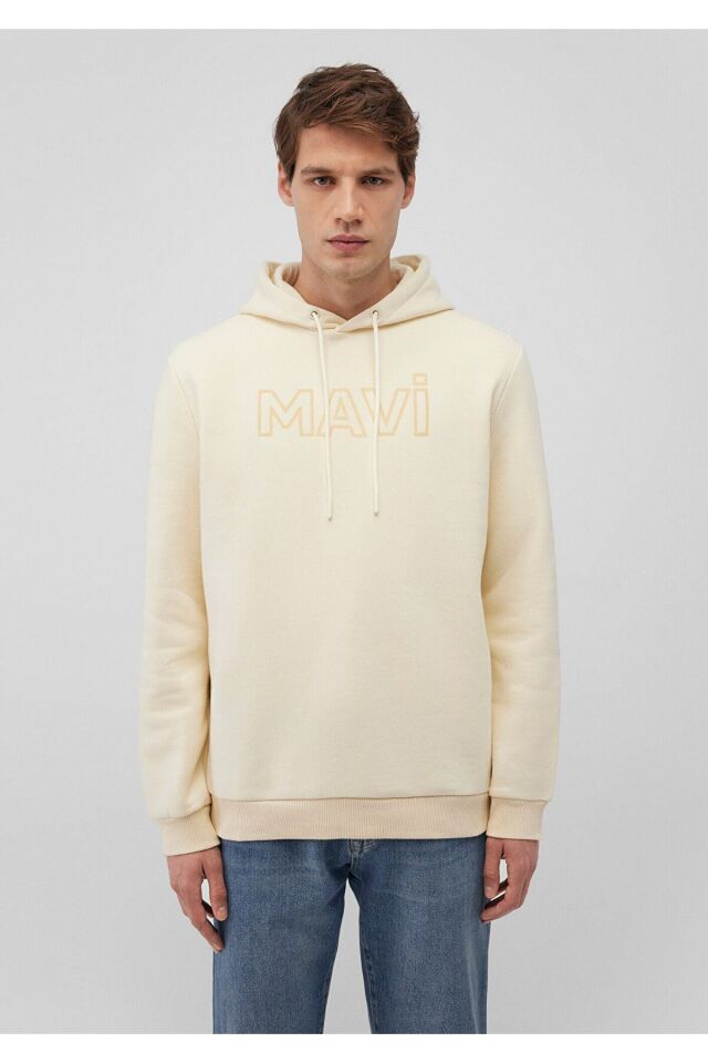 MAVİ ERKEK MAVİ BASKILI SWEATSHIRT Açık Bej 0610941-70055