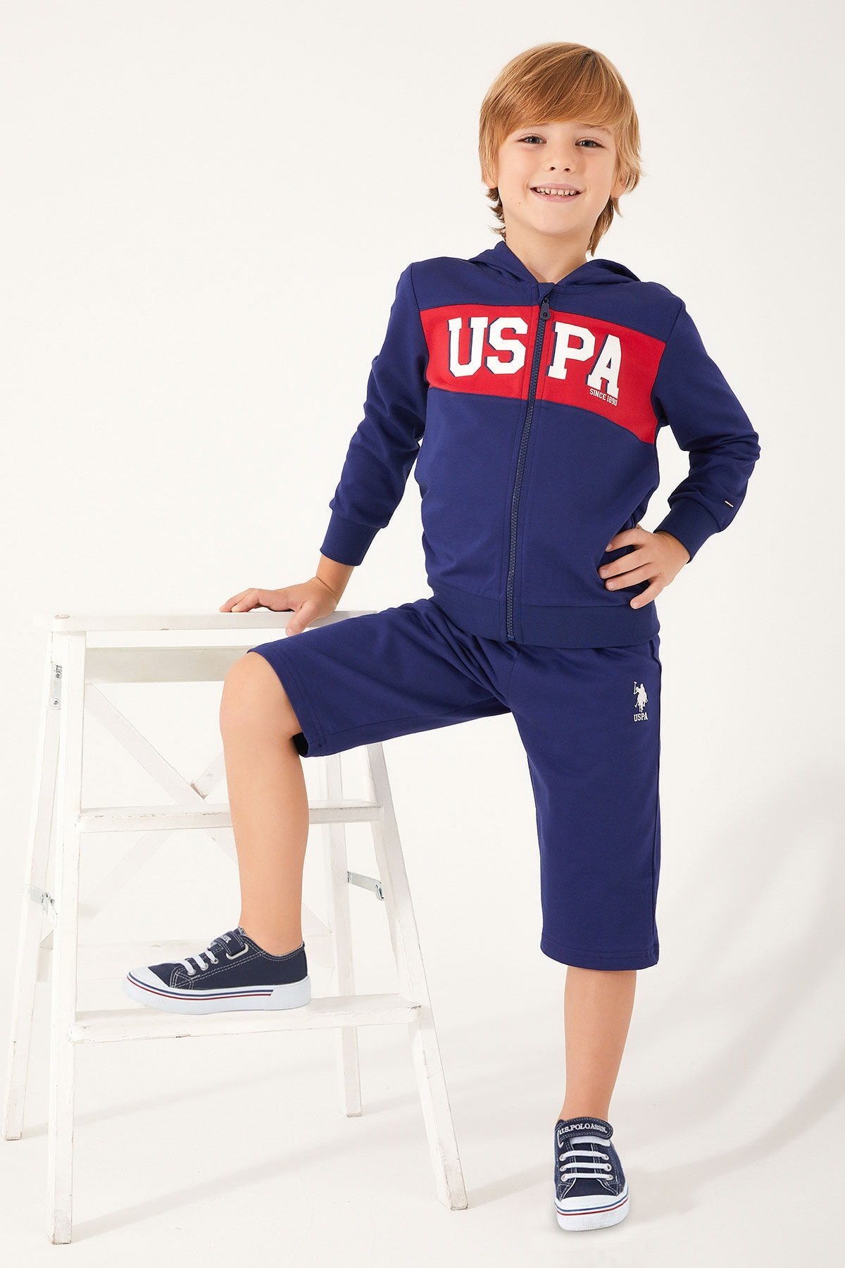 U.S. POLO ASSN. ERKEK ÇOCUK BERMUDA TAKIM US1308-4