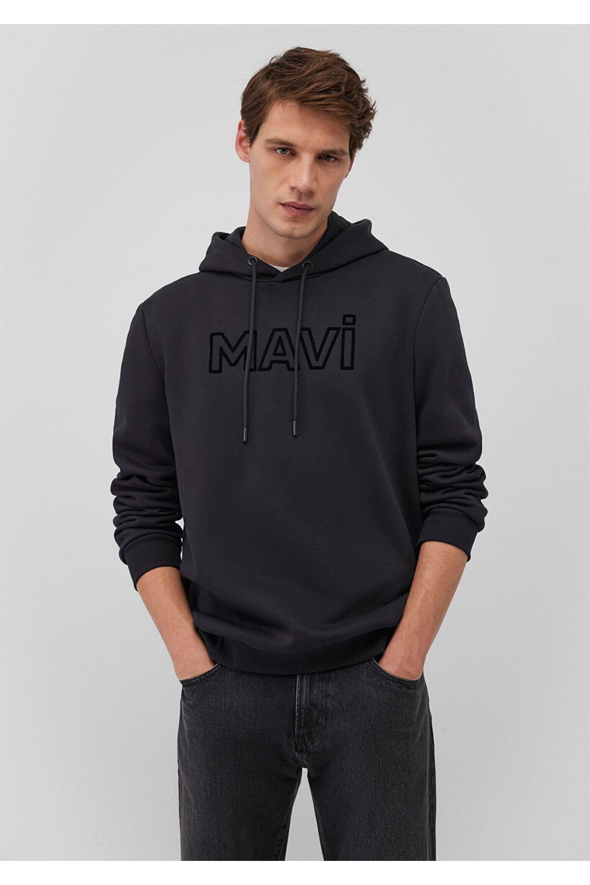 MAVİ ERKEK MAVİ BASKILI SWEATSHIRT Siyah 0610941-900