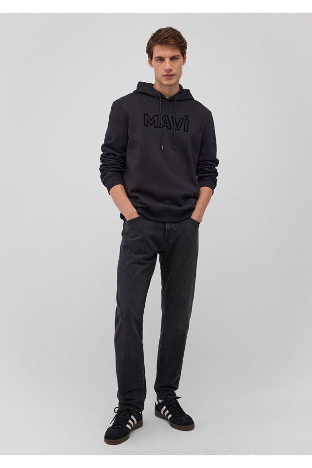 MAVİ ERKEK MAVİ BASKILI SWEATSHIRT Siyah 0610941-900