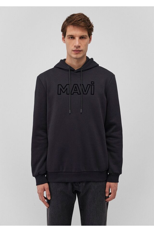 MAVİ ERKEK MAVİ BASKILI SWEATSHIRT Siyah 0610941-900