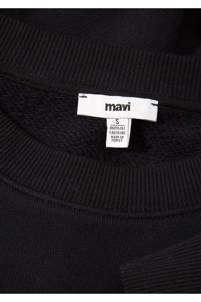 MAVİ KADIN BISIKLET YAKA SWEATSHIRT Siyah 1S10307-900