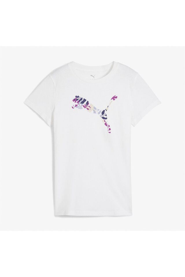 PUMA KADIN GRAPHICS FLORAL CAT LOGO TEE TİŞÖRT 68508102